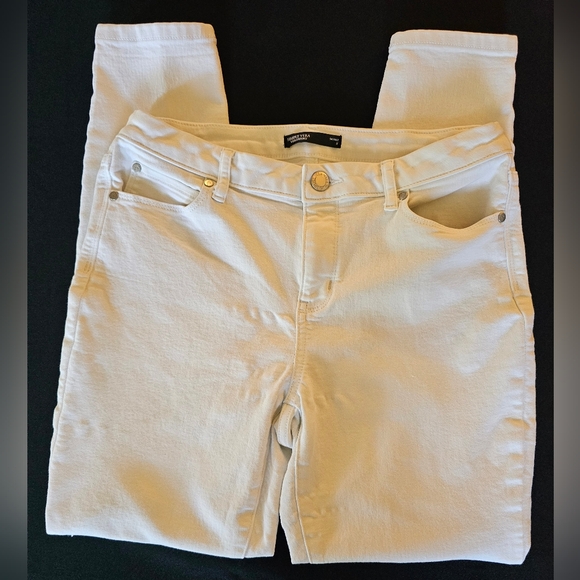 Simply Vera Wang Skinny White Jeans, women's size 8 - Picture 6 of 8